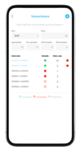 Solicitud de vacaciones